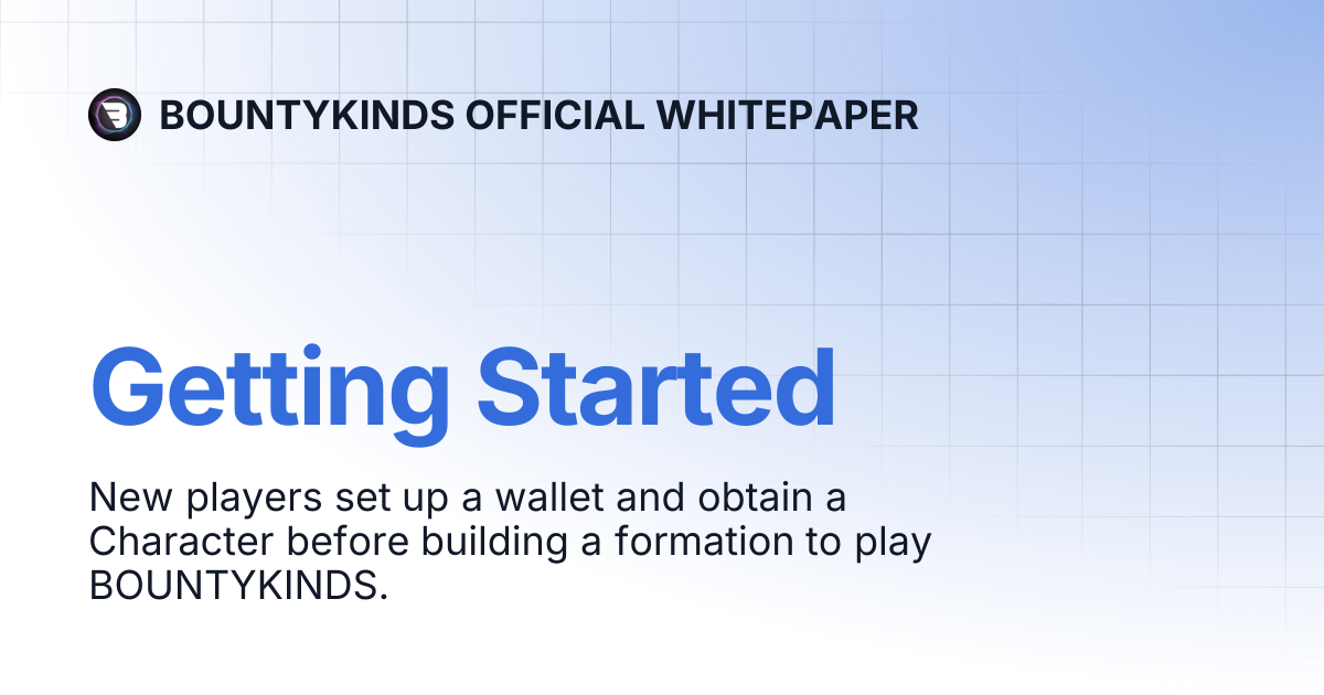 Getting Started (Beta Test) | BOUNTYKINDS OFFICIAL WHITEPAPER
